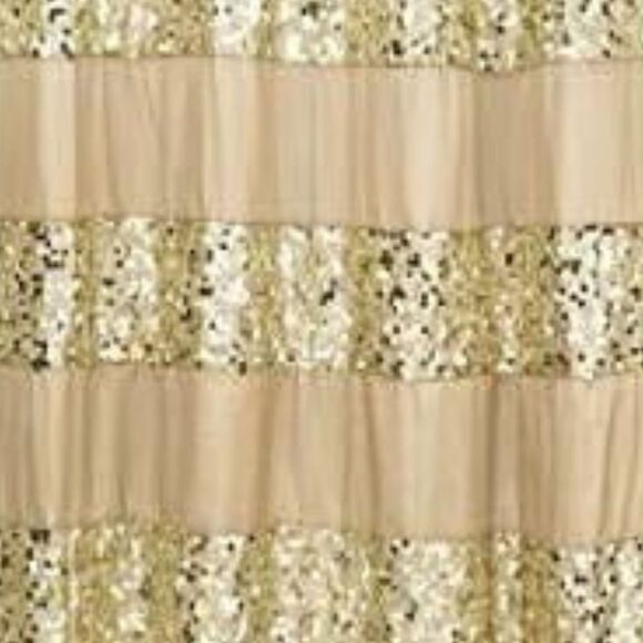 Sinatra Gold Bath Accessories Curtain - 70\
